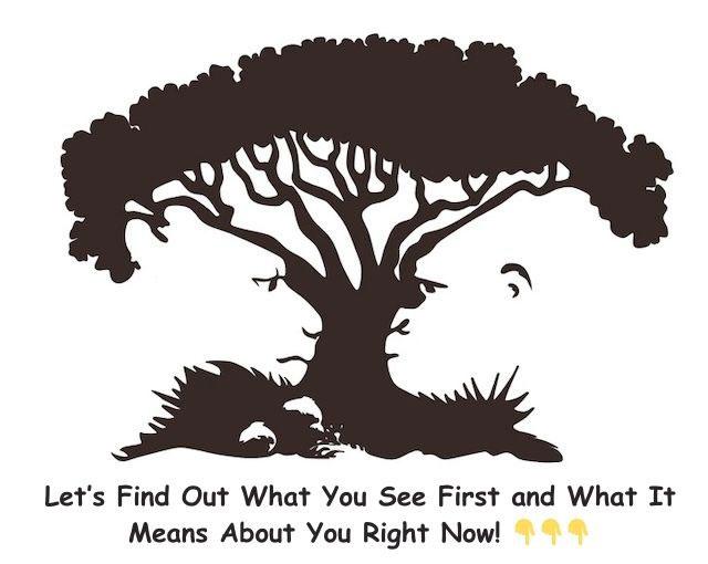 Optical Illusion: What do you see first in this image? Your answer could reveal key aspects of your personality